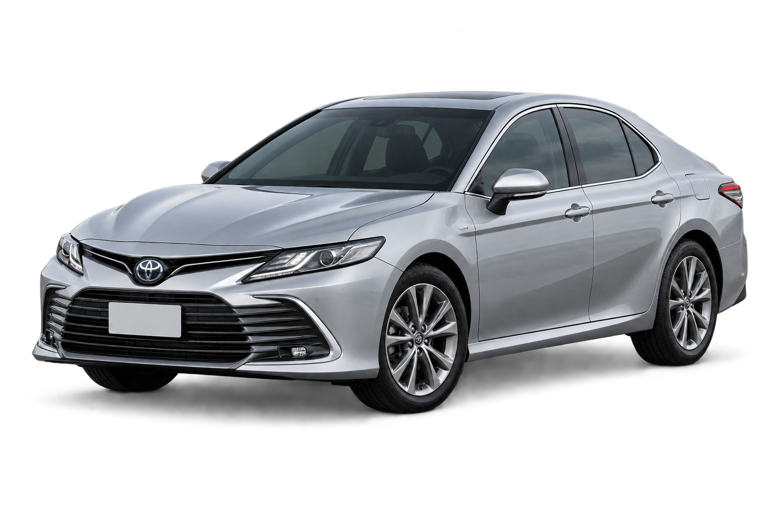 Illustrative Toyota Camry-style sedan