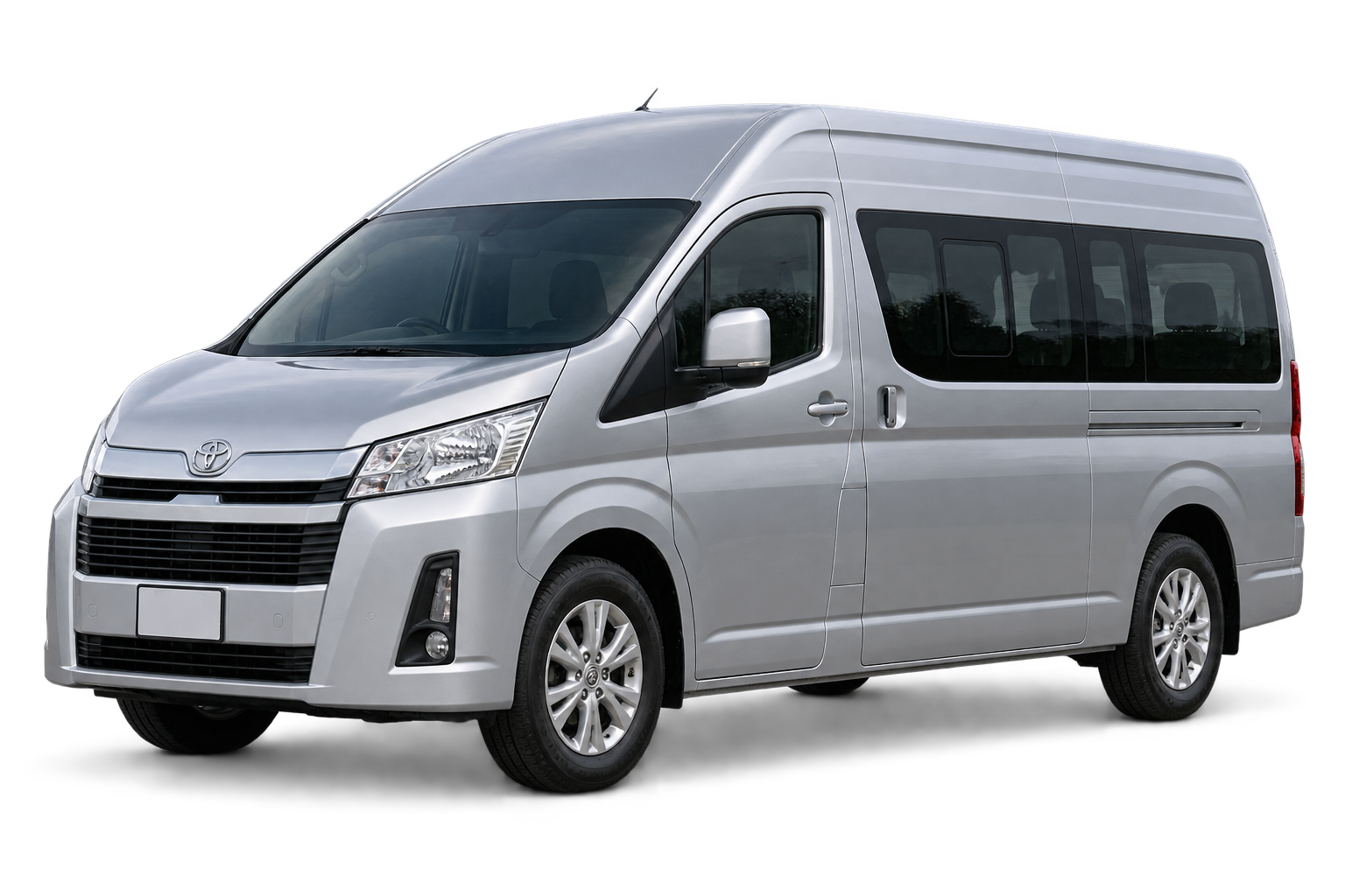 Illustrative Toyota Commuter-style passenger minivan